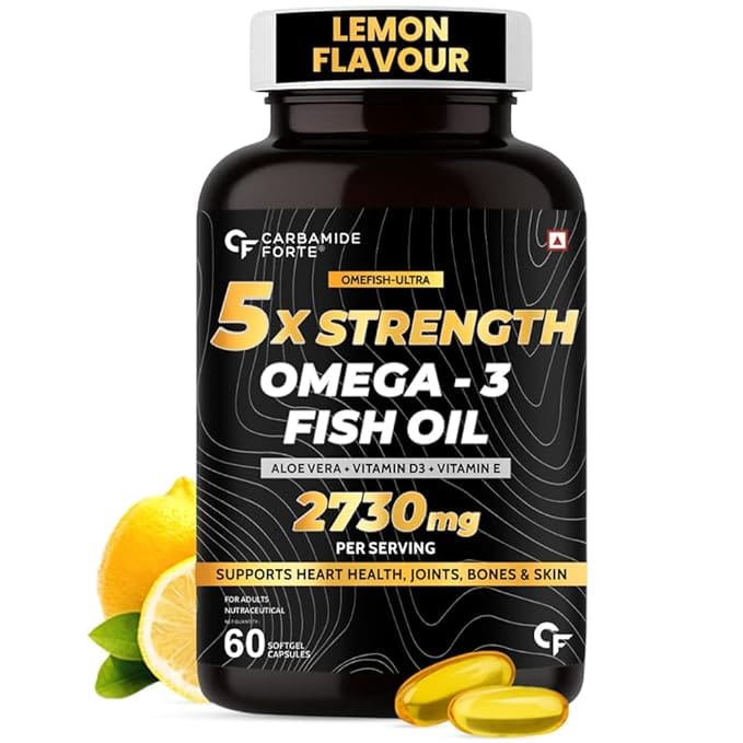 5x Strength Fish Oil - Omega-3 Capsules