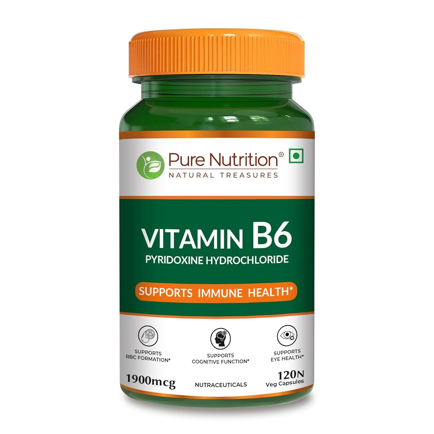Vitamin B6 Pyridoxine Hydrochloride Capsules 1900mcg