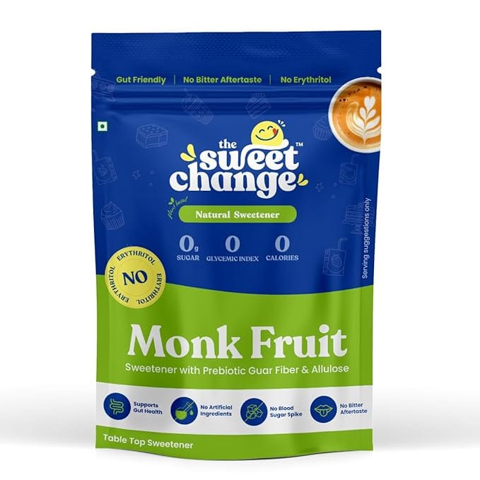 Monk Fruit Powder with Prebiotic Fiber & Allulose | No Erythitrol