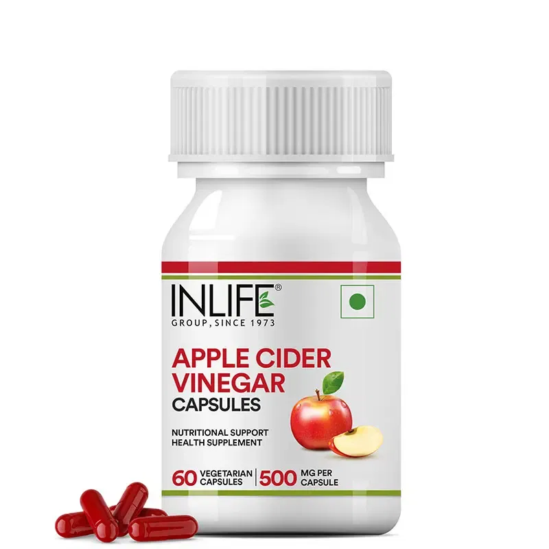 Apple Cider Vinegar Supplement, 500mg, Veg. Capsules