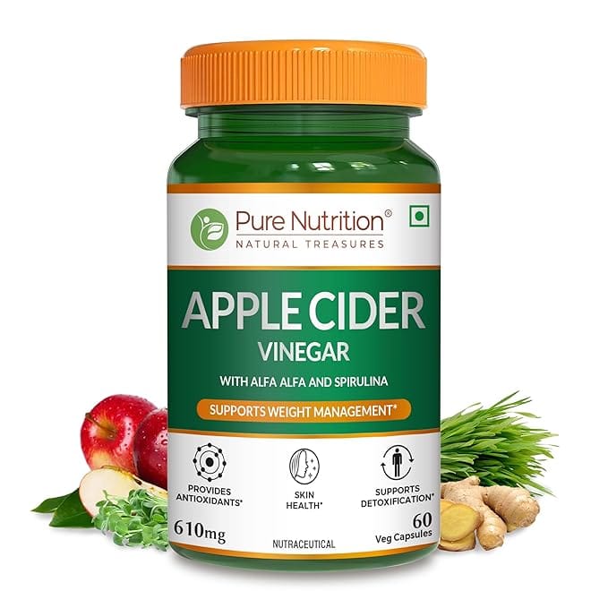 Apple Cider Vinegar with Wheat Grass and Spirulina