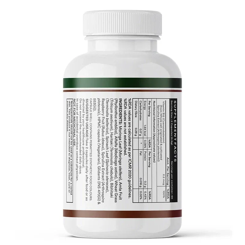 Plant-Based Vitamin B12 Supplement,Capsules